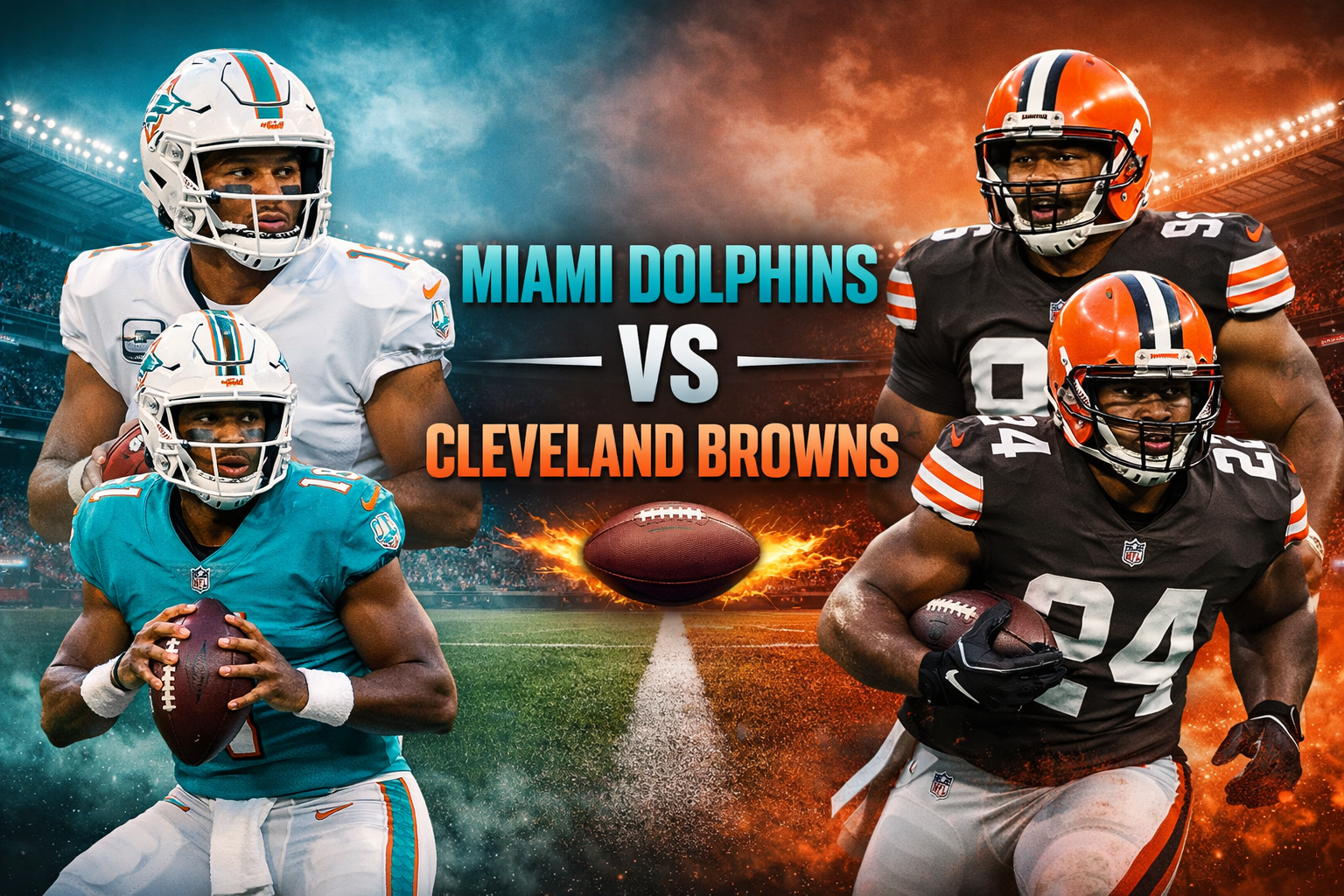 Miami Dolphins vs Cleveland Browns Match Player Stats