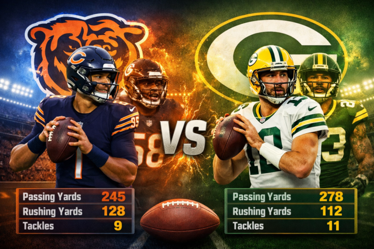 Chicago Bears vs Packers Player Stats Breakdown