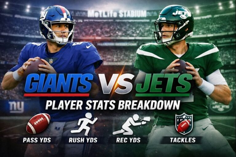 New York Giants vs New York Jets Match Player Stats Explained