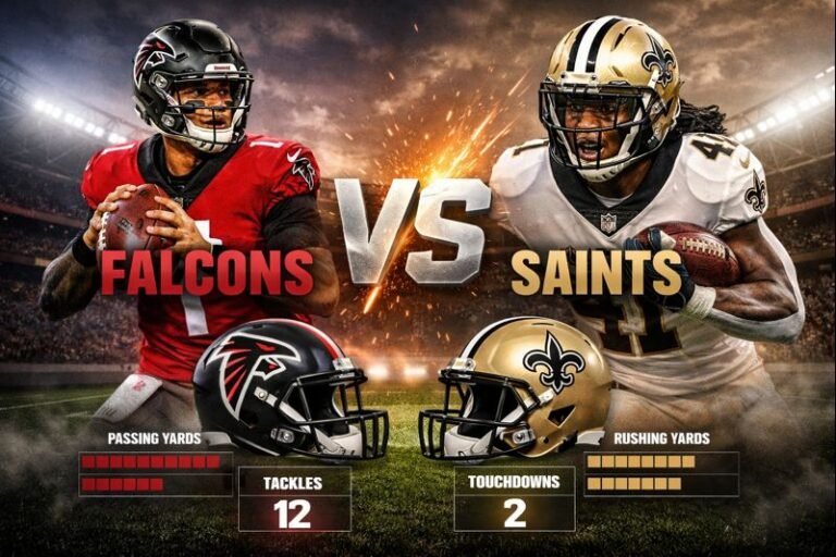 Atlanta Falcons vs Saints Match Player Stats Breakdown