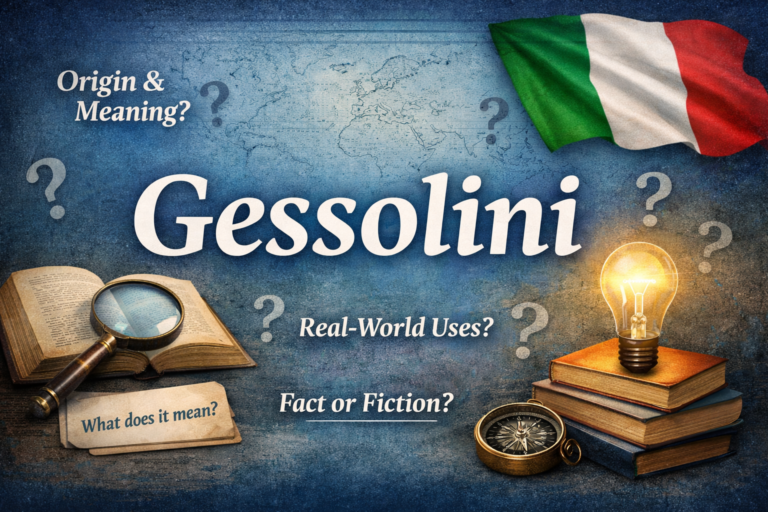 Gessolini: Meaning, Context, Uses, and What We Truly Know